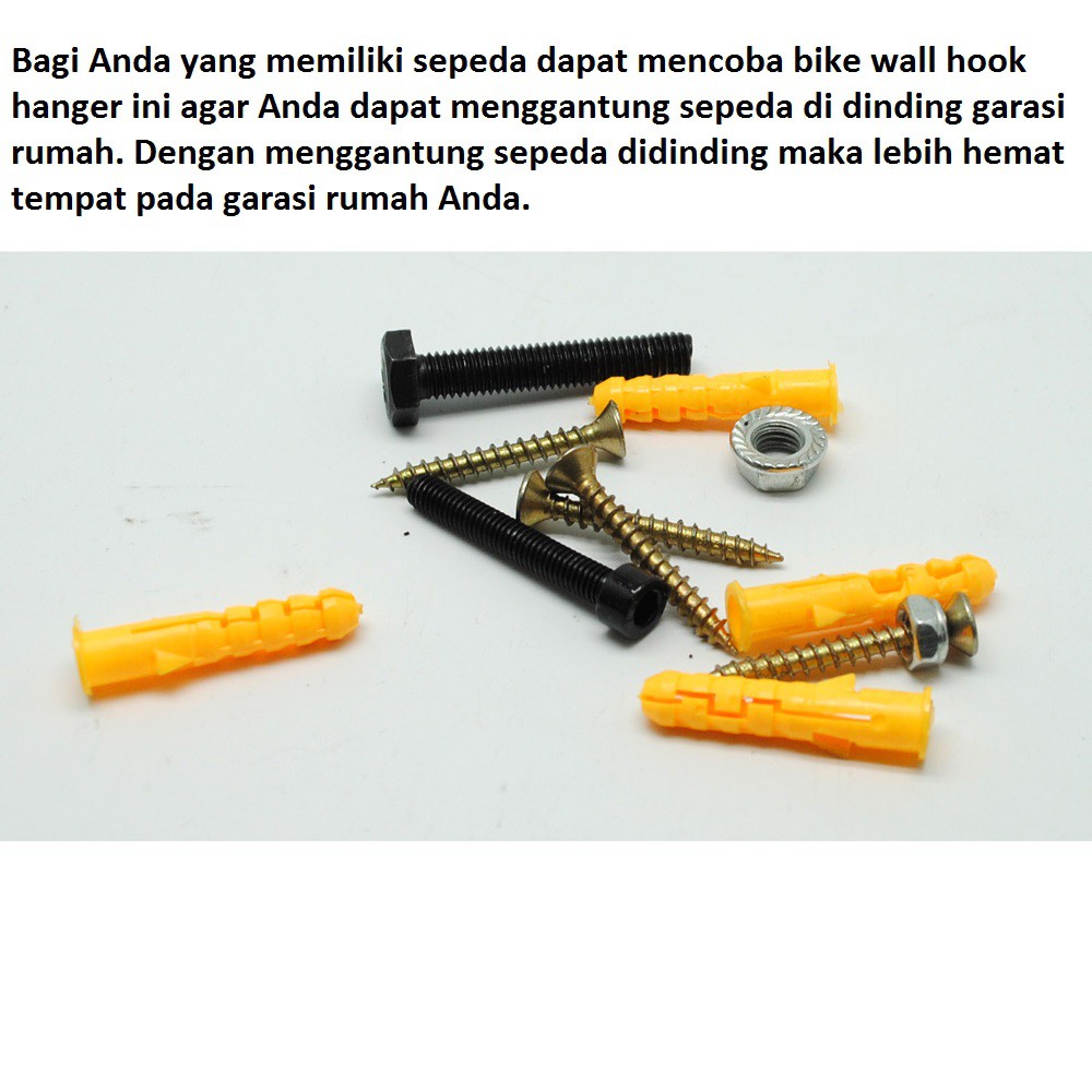 Gantungan Dinding Sepeda Dinding/Bike Wall Hook Hanger - B-1R-DUUTI