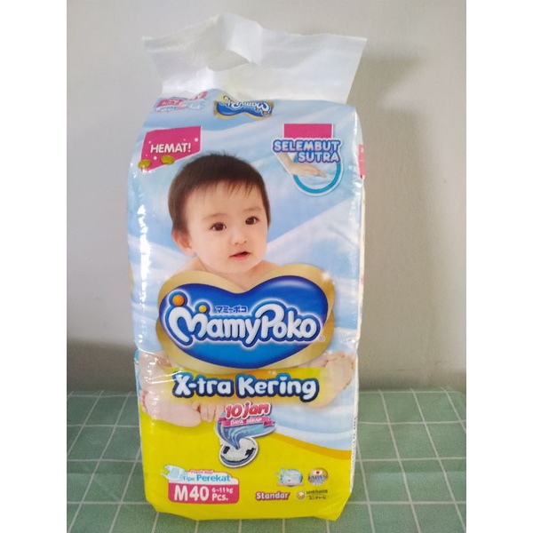 Pampers Mamy Poko Ukuran M tipe perekat 40