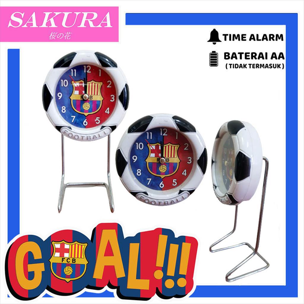 SAKURA Jam Beker/Jam Weker/Jam Meja/ Hiasan Meja Club Bola 848