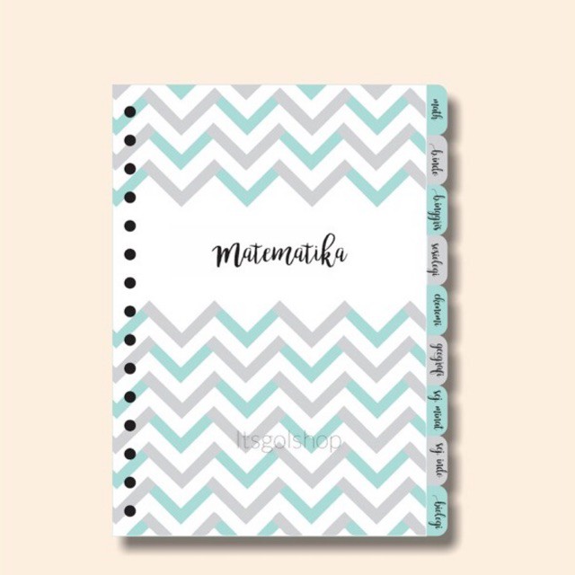 9pcs PEMBATAS BINDER CUSTOM / BINDER DIVIDER