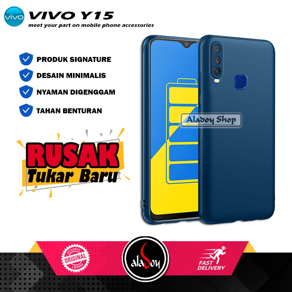 Case VIVO Y15 Ultrathin Macaron Softcase