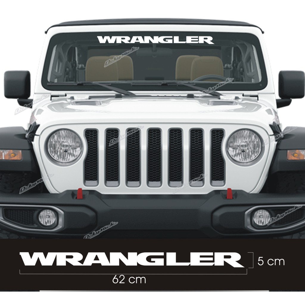 cutting sticker kaca depan WRANGLER stiker mobil stiker Jeep