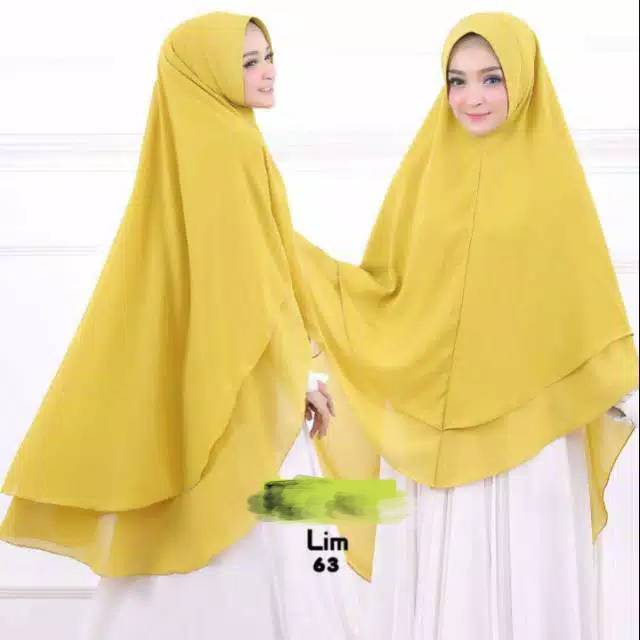 HIJAB KHIMAR CERUTY OSD VIRA SUPER JUMBO XXL JILBAB BERGO KERUDUNG CERUTI SUPERJUMBO SAKINAH SYARI