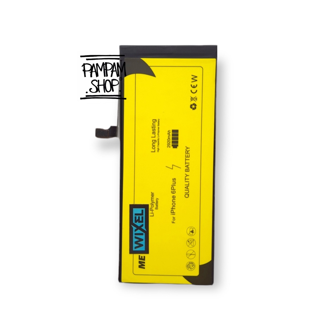 WIXEL ME Baterai Ip PLUS 6+ Real Capacity Battery Batre Batrai HP Handphone Iphone