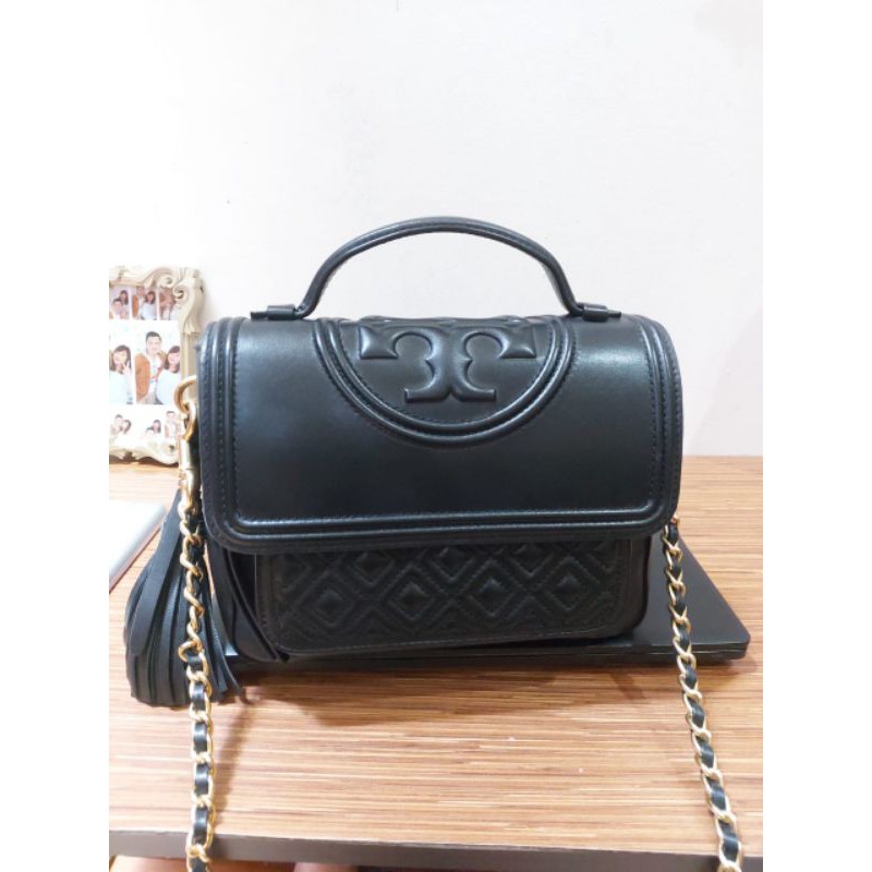 Tory burch fleming satchel