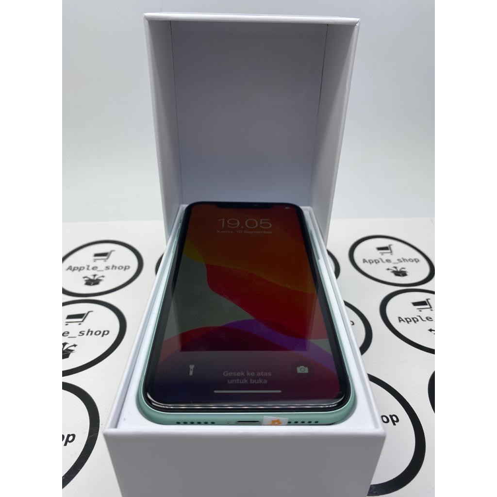 iPhone 11 128gb Green Lcd Original Mulus Original Bukan Refurbish / Rekondisi