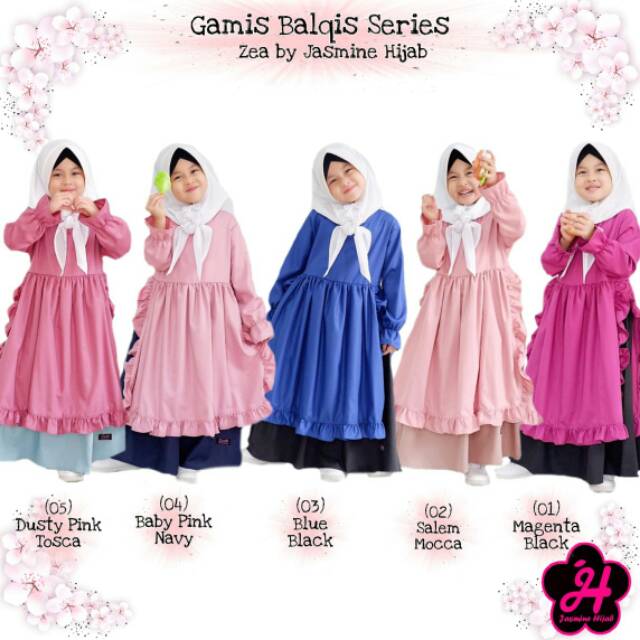 Gamis Anak Balqis Series Zea by jasmine Hijab