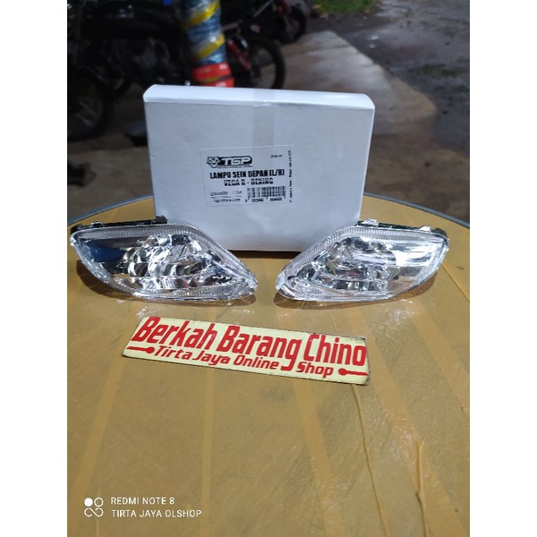 lampu sein riting kanan kiri bening yamaha vega 2004 pnp fiz fisr merk tgp bukan original asli