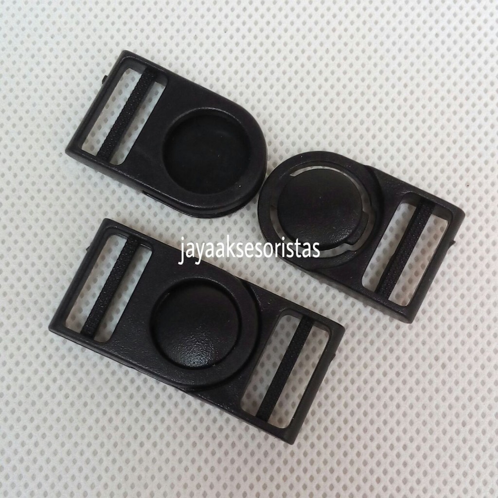 kunci sodok 2.0 cm plastik buckle acetal per 12 pcs