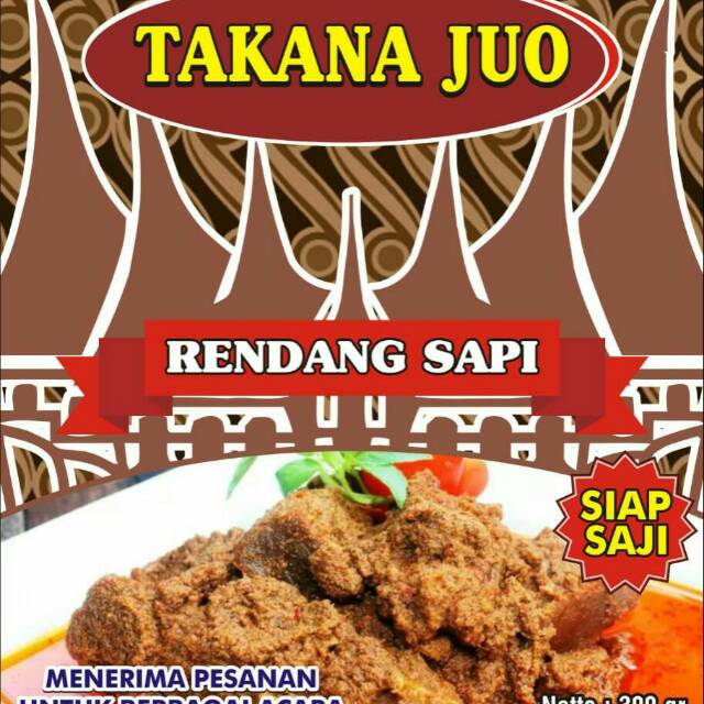 

Rendang daging takana juo