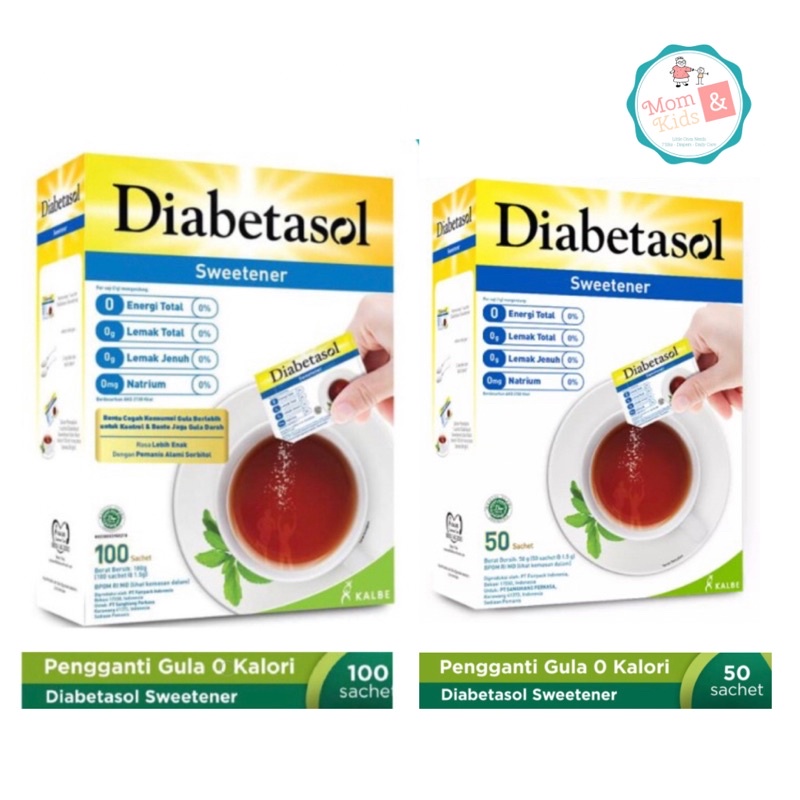 

Diabetasol Sweetener 100 sachet | 50 sachet Gula Diabetes Diabetasol