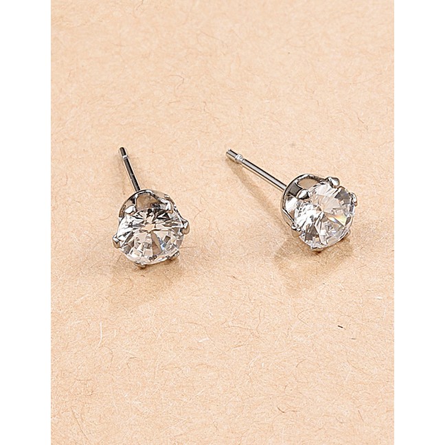 LRC Anting Tusuk Fashion Diamond Stainless Steel Geometric K4494X