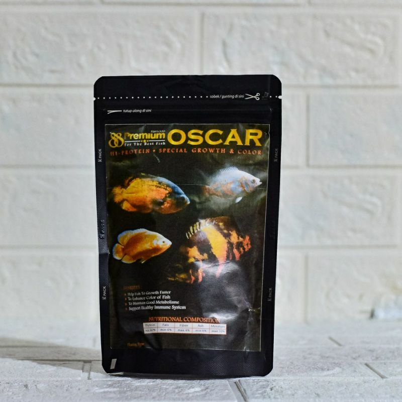 Pelet Oscar Oskar Premium 88 Predator Pakan Makanan Pellet Ikan Hias