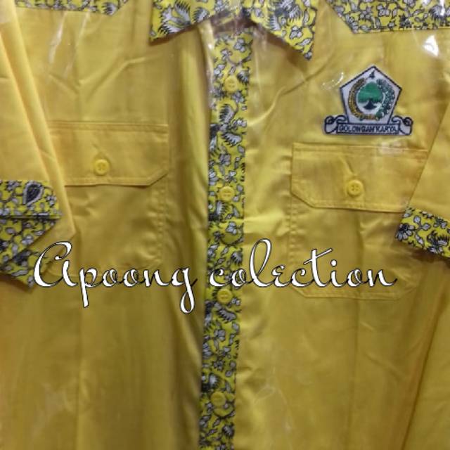 Kemeja partai golkar lis batik