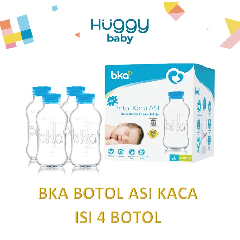 BKA Botol Asi Kaca Tutup Biru isi 4 Pcs (EMPAT BOTOL)