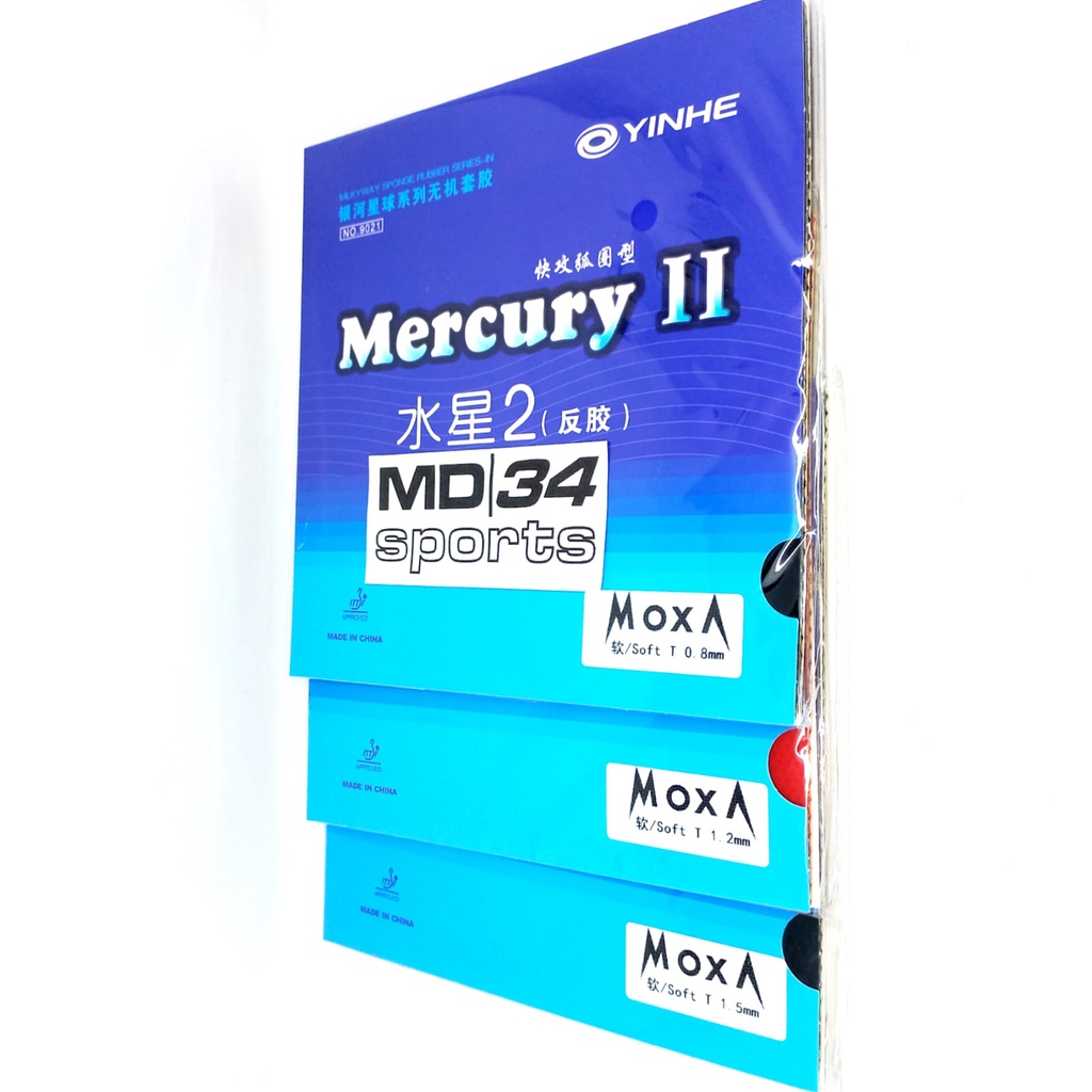 KARET YINHE MERCURY II / MERCURY 2 / RUBBER YINHE - Karet / Rubber / Bet pingpong murah