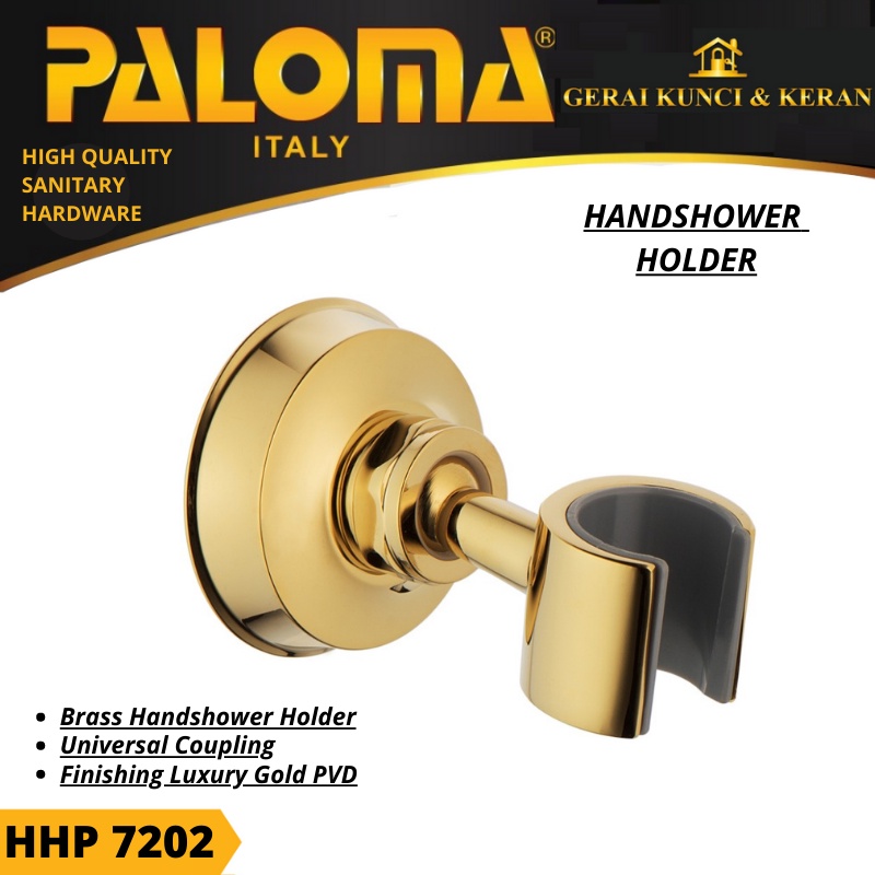 PALOMA HHP 7202 HAND SHOWER HOLDER GOLD EMAS PVD