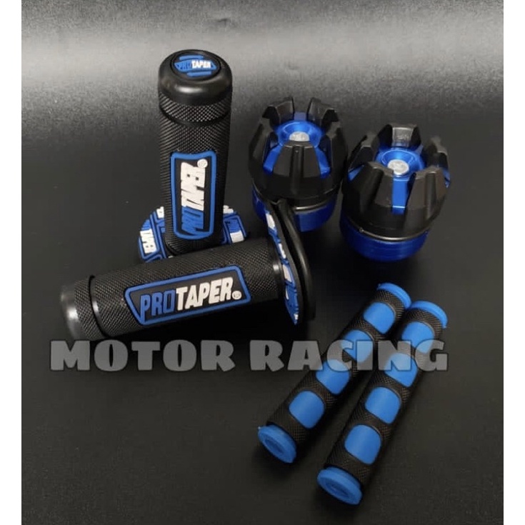 [PAKET 3IN1] HANDGRIP MOTOR VARIASI PROTAPER TERMURAH + JALU AS RODA DEPAN + KARET HANDLE REM UNIVERSAL SEMUA MOTOR