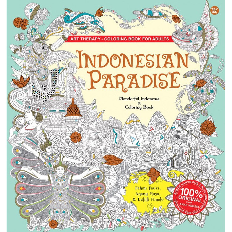 Download Indonesian Paradise Wonderful Indonesia Coloring Book Free Bookmark Shopee Indonesia