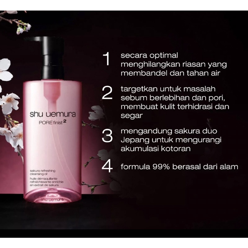 Shu Uemura Skin Purifier Cleansing Oil - sakura porefinist / ultime8 / blanc chroma / anti oxi 150ml 450ml