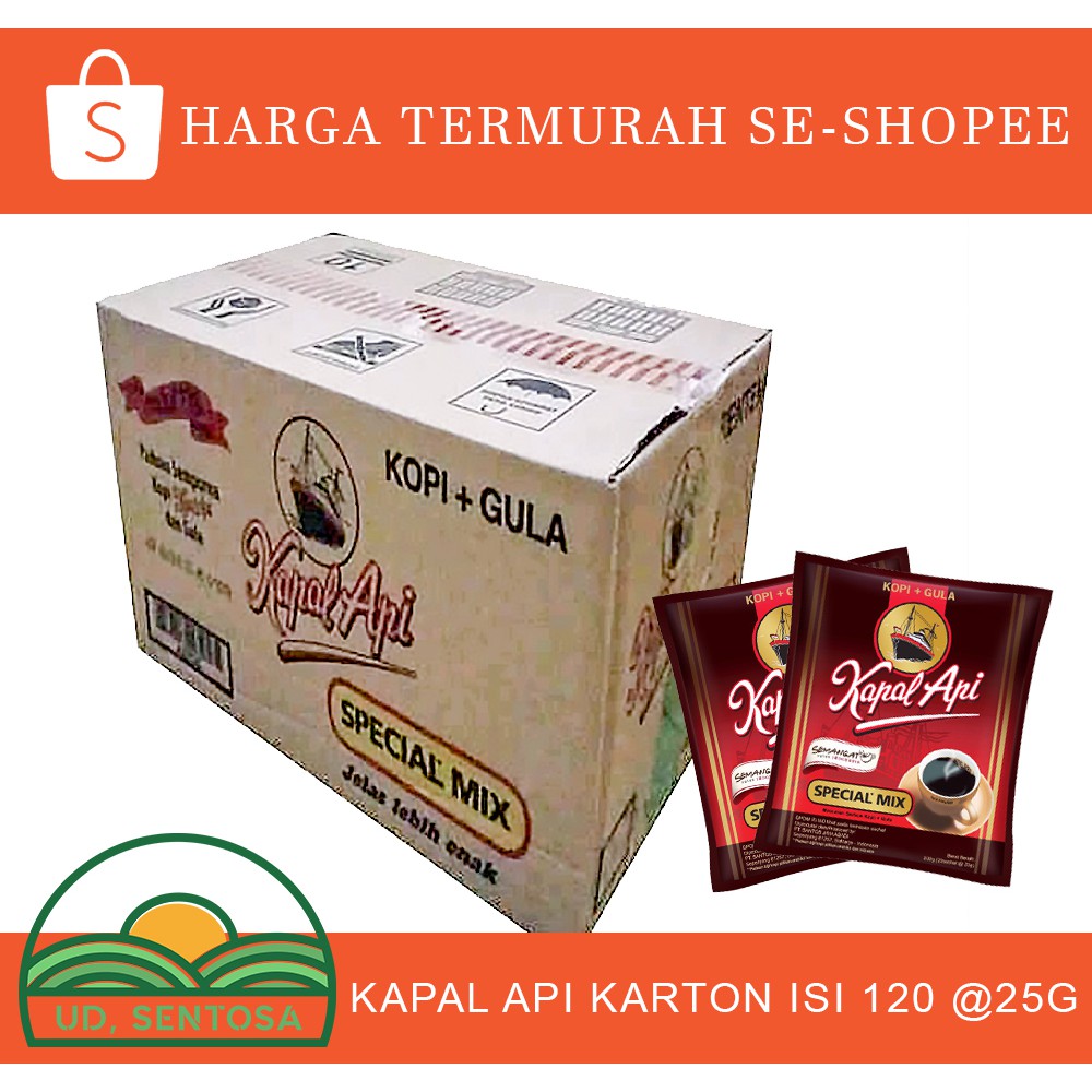 

Kopi kapal api special mix murah karton isi 120 @25g