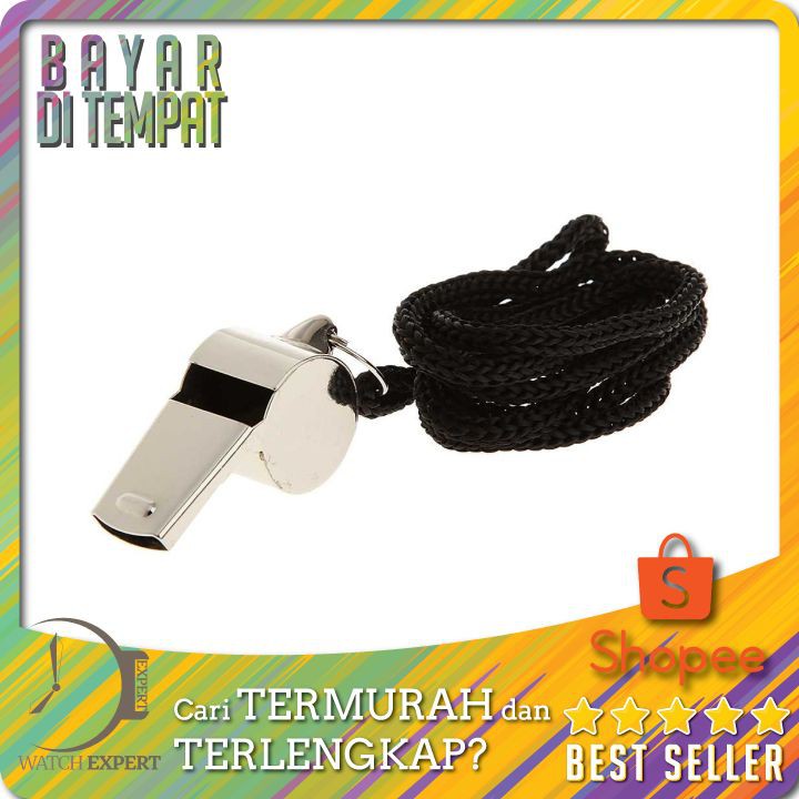 TERLARIS Peluit Wasit Classic Bahan Metal Whistle dengan Lanyard
