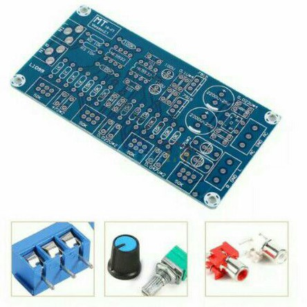 Diy Tone Control Preamp Stereo Pre-amplifier Board DIY Set 4 Channel Tegangan CT 15V