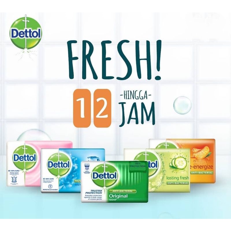 ✨ FSFF ✨ Dettol Sabun Mandi Batang 60 gram