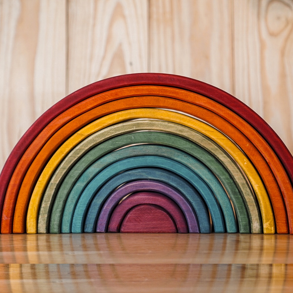 Jual Littlemonq Large Rainbow Stacker 