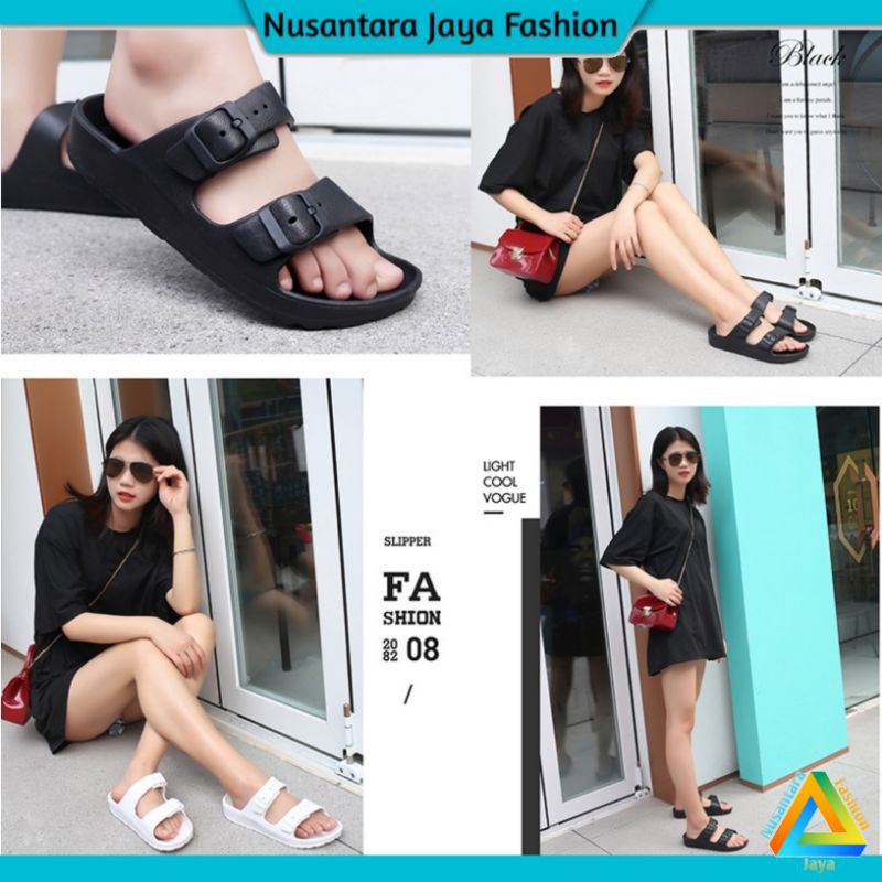 sandal Eva ban 2 cewek sendal wanita terbaru sandal jely karet