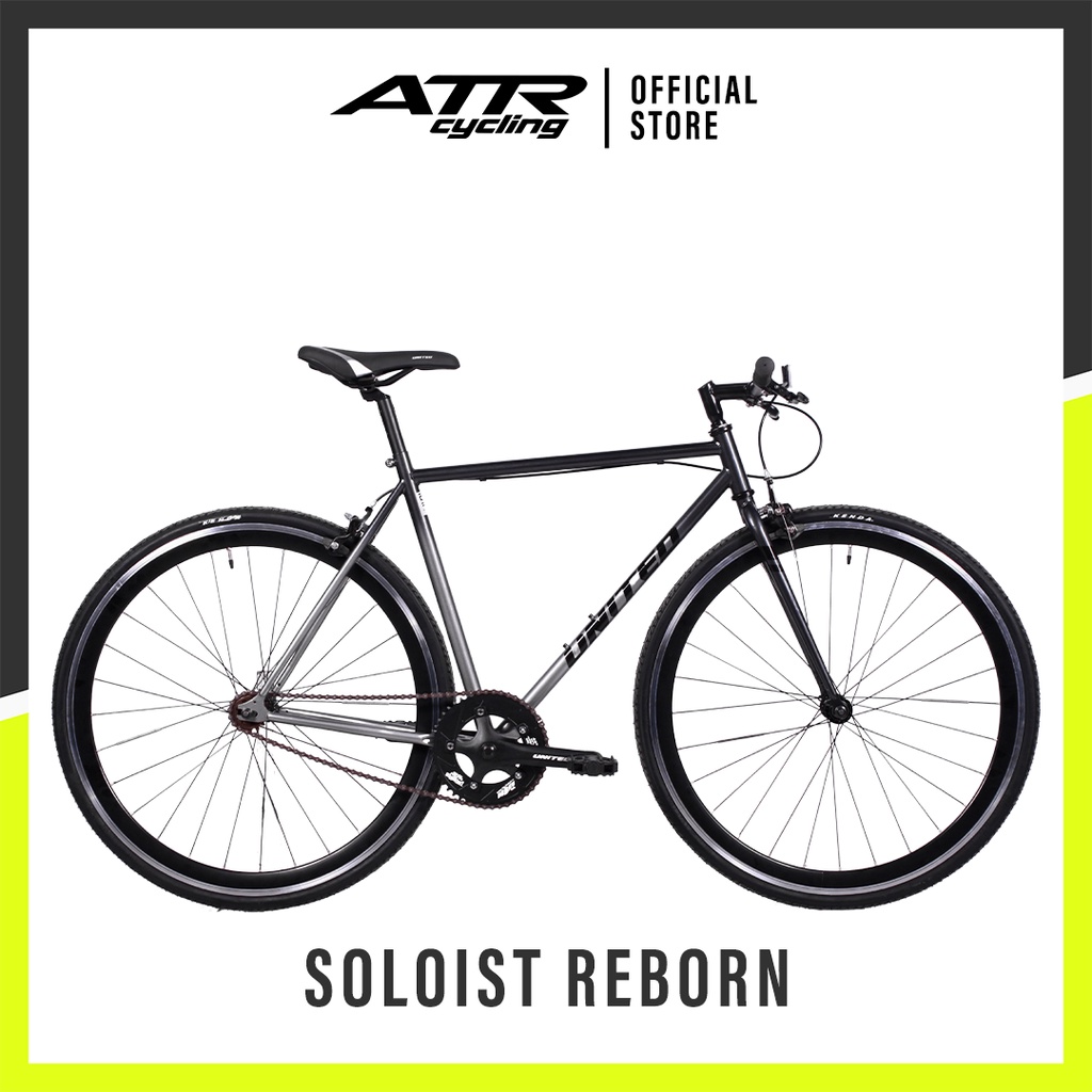 Sepeda Fixie United SOLOIST REBORN R 700C-01SP (20.1) BKGY