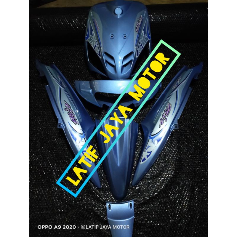 cover body yamaha mio sporty biru muda