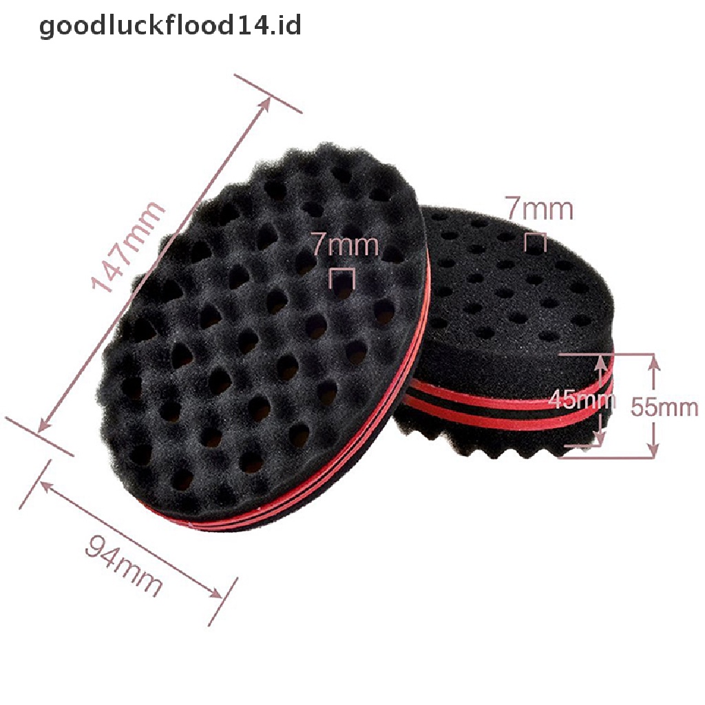 [OOID] Magic Barber Hair Brush Wave Sponge for Dreads Afro Locs Twist Curls Coil Tools ID