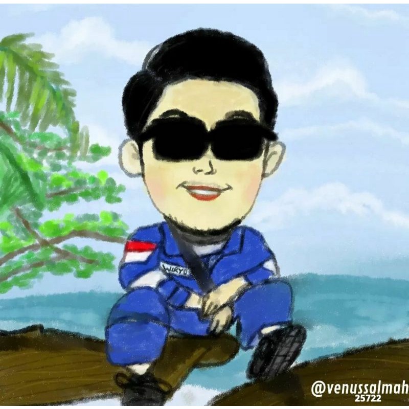 karikatur lucu jasa pembuatan karikatur custom chibi lucu untuk kado hadiah