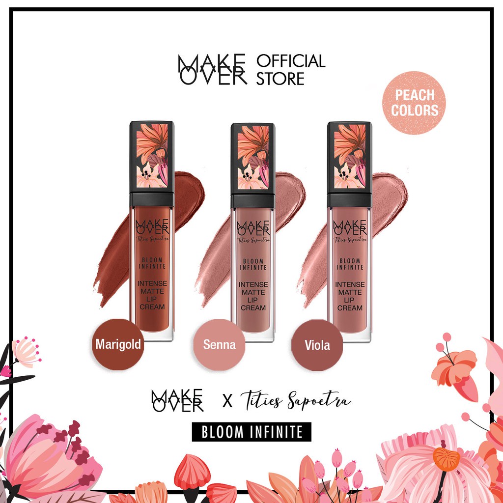 Make Over x Tities Sapoetra Intense Matte Lip Cream Bloom Infinite