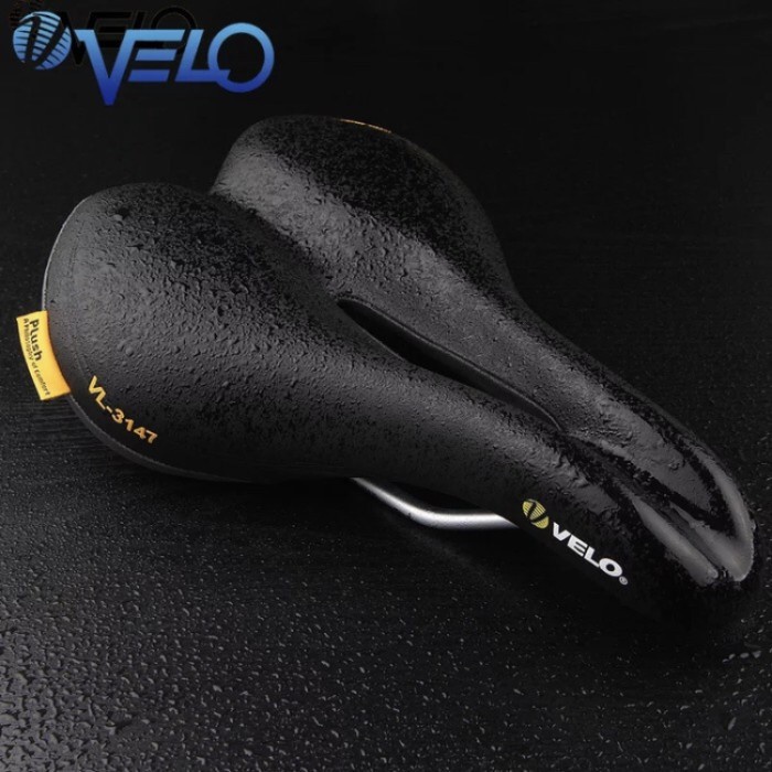 Sadel sepeda VELO Gel plush vl-3147 sport sadel empuk lebar nyaman