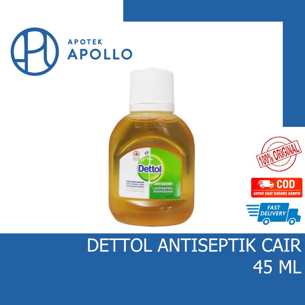 DETTOL ANTISEPTIK CAIR BERBAGAI UKURAN 45ML 95ML 245ML