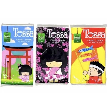 ^ KYRA ^ Tessa Tisu Wajah Facial Tissue 50 Sheet 2 Ply