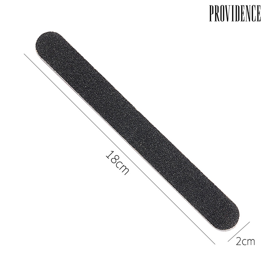 Providence 10Pcs Emery Board Large Area Wide Application Sandpaper Black Sand Red Heart Nail File for Salon