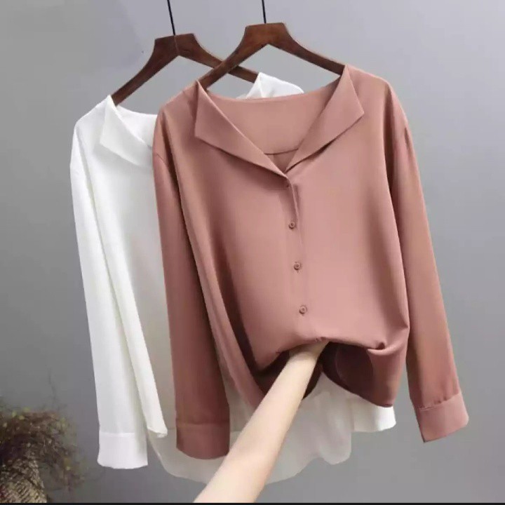BLOUSE KOREA - CHESSY BLOUSE - ATASAN WANITA - PAKAIAN TERLARIS - KOREAN STYLE - PAKAIAN WANITA F3Q7