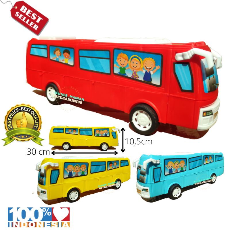 Mainan Mobil Mobilan Bus Bis Toya Tayo Ukuran Besar Panjang