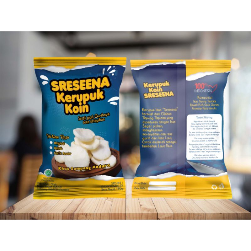 

Sresena Kerupuk Koin 50 gr