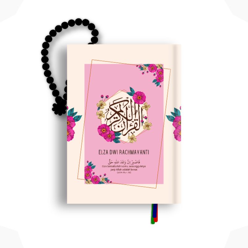 Al quran Custom Tulis Nama A5 A6 Cover Quran Terjemah Tajwid Warna Hafalan Kecil Besar Mahar Pernika