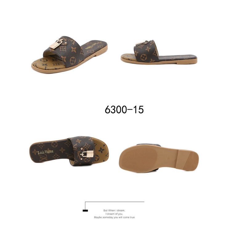 Leather Lock it Flat Sandals #6300-15