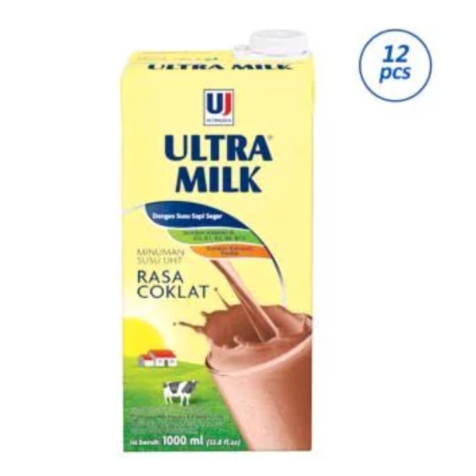 

susu ultra coklat 1000ml isi 12 (grab and gojek only)