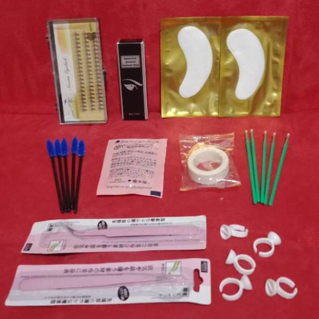 Ready jogja Paket Stars Eyelash extension Extensions bulu mata ekstensi tanam set alat perlengkapan