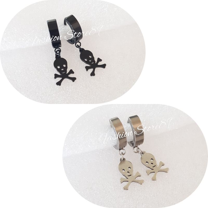 Anting Jepirlt Jurai Metal Pria Wanita Anting Metal Titanium Bestquality premium antikarat