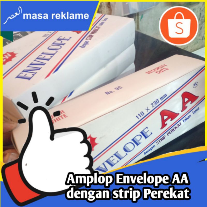 

Amplop Envelope AA dengan strip perekat