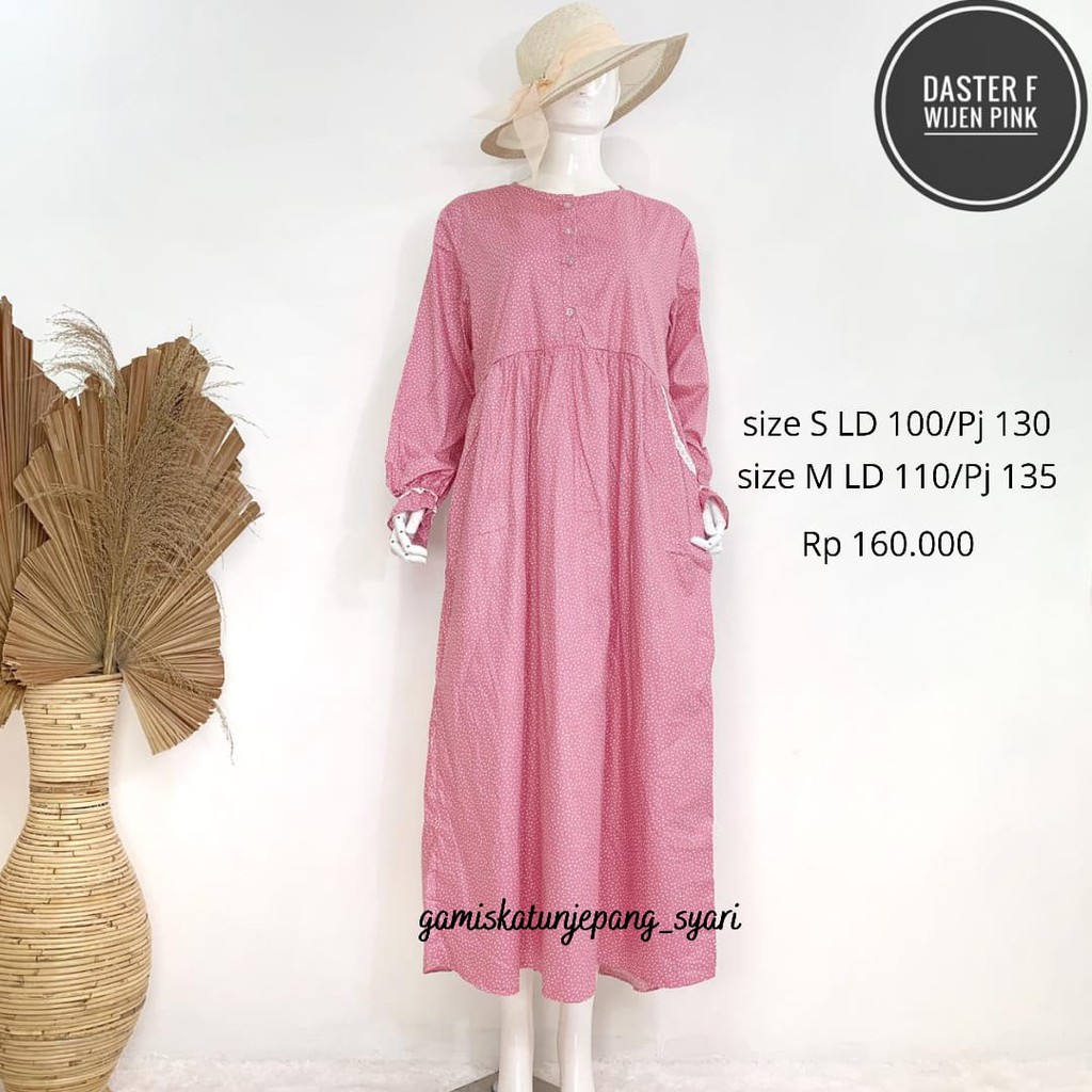 homedress daster daily dress katun jepang ori tokai bisa bumil dan busui motif A