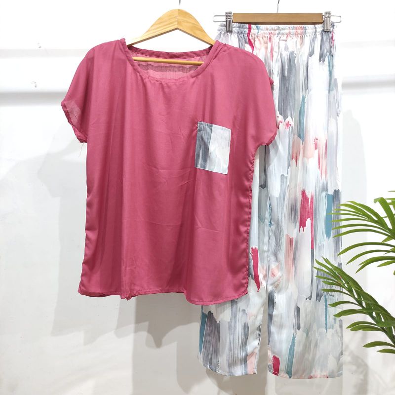 BABYDOLL RAYON PANJANG| BABYDOLL MURAH | BAJU RUMAHAN-Panjang 34